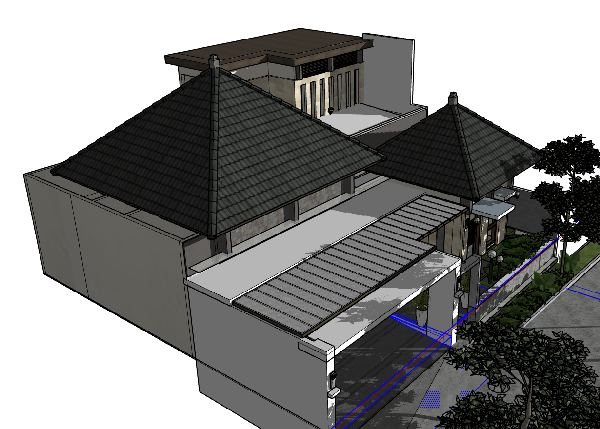 su nhà 1 tầng,file su nhà ở 1 tầng,model su nhà ở 1 tầng,file sketchup nhà 1 tầng